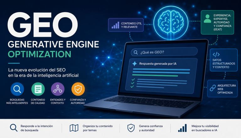 Qué es el GEO (Generative Engine Optimization): estrategia de posicionamiento para inteligencia artificial, ChatGPT, Gemini y Google AI